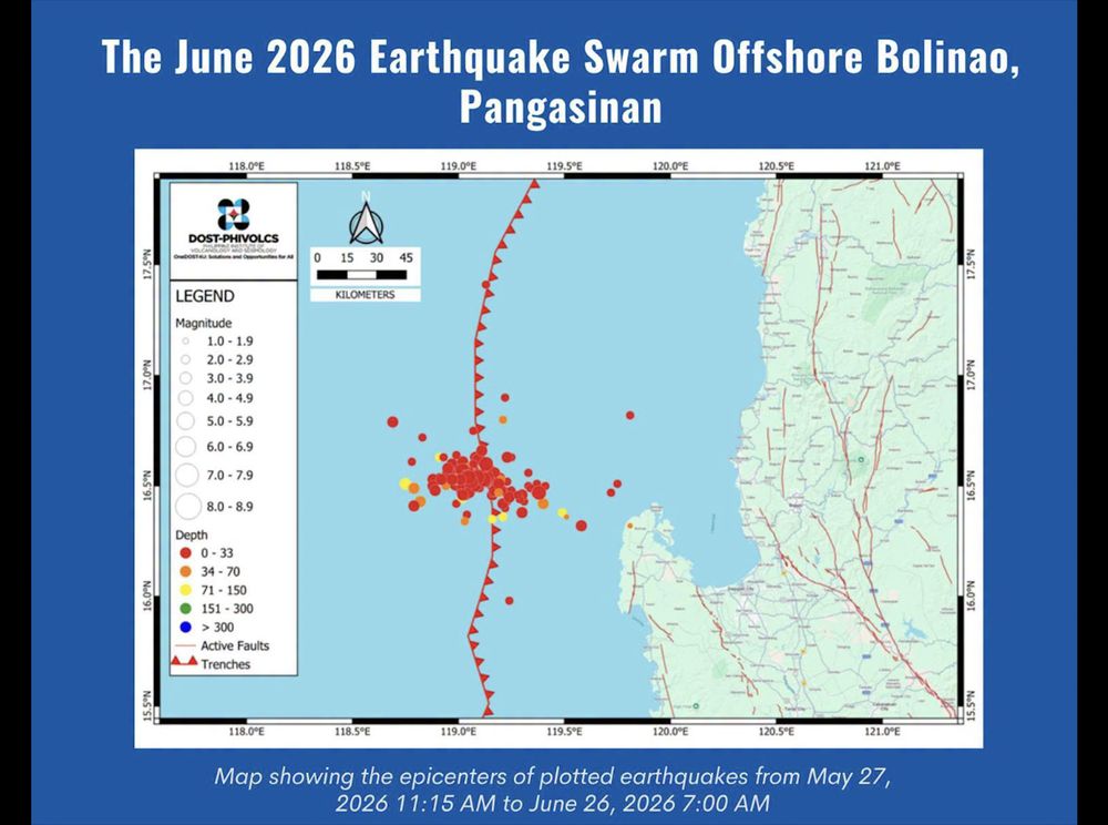 Earthquake Swarm Off Bolinao Triggers Alert Across Pangasinan