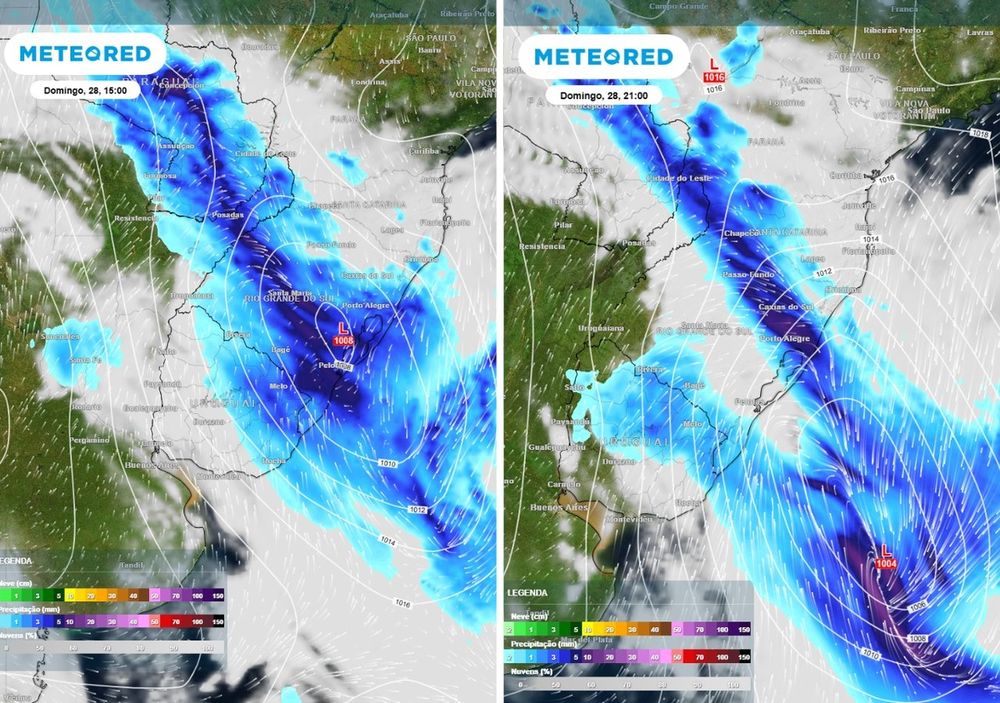 Ciclón extratropical en Brasil desata lluvias intensas en el norte y este de Uruguay
