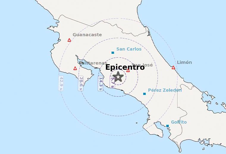 Temblor de magnitud 3,8 sacude la Gran Área Metropolitana de Costa Rica: detalle del sismo y su contexto sísmico