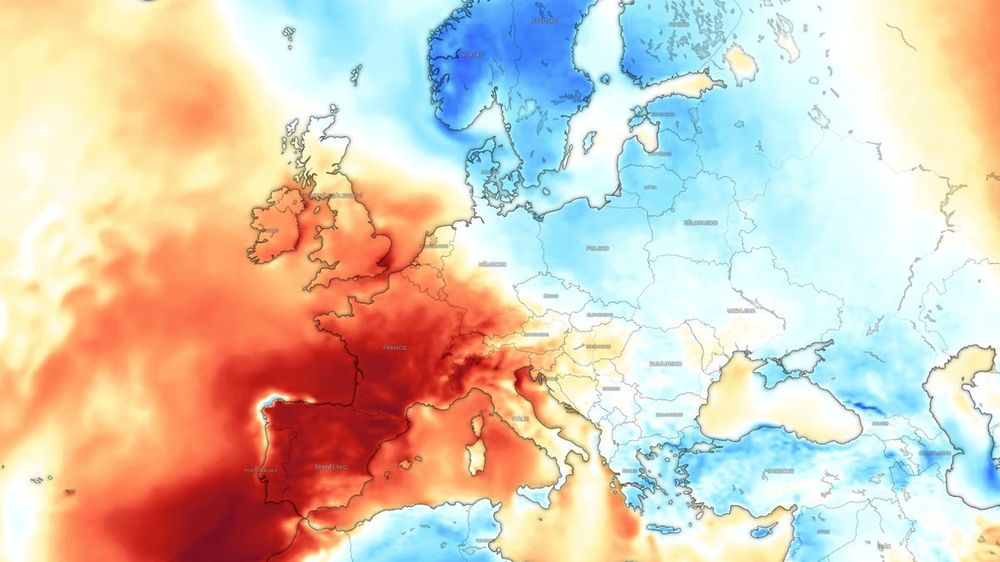 Evropský meteorologický rozpor: Vlny vedra na západě a chladné fronty na severovýchodě